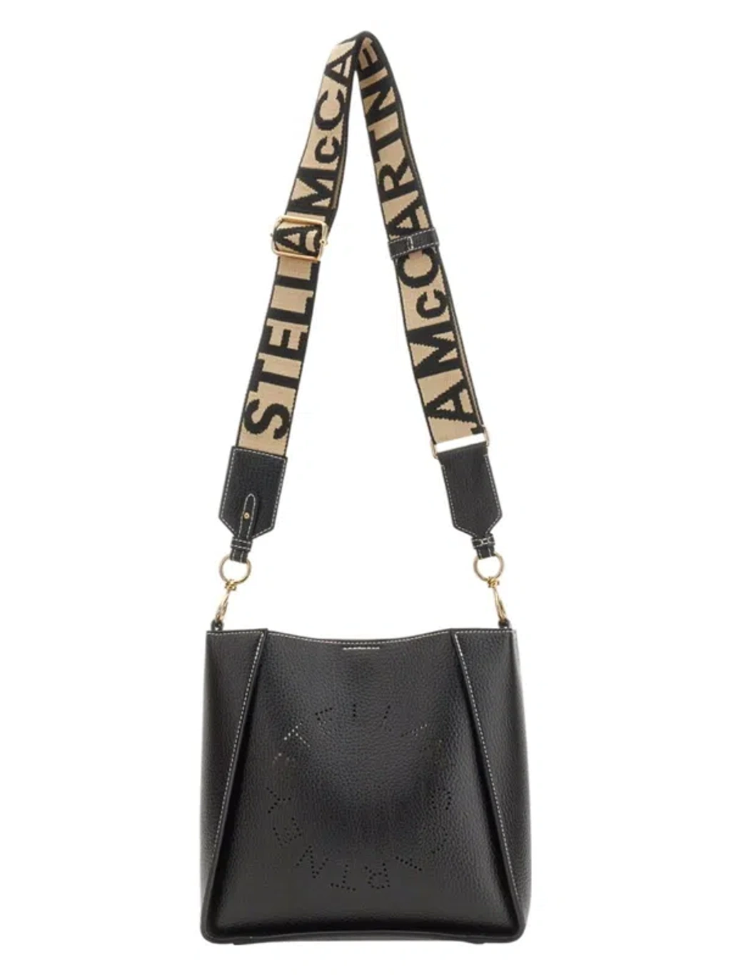 ショルダーバッグ・ポシェット Stella McCartney SHOULDER BAG WITH LOGO (700073 WP00571000) Women Black Logo Square Crossbody Bag | Stella McCartney RO