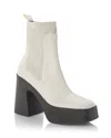 Stella Mccartney Logo Short Boots In Cream