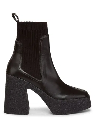 Stella Mccartney Women's Skyla Platform Ankle Boots In Black