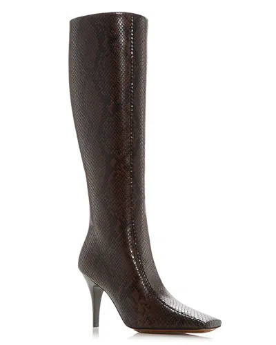 STELLA MCCARTNEY STELLA MCCARTNEY WOMEN'S SNAKE EMBOSSED TALL BOOTS