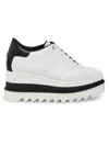 Stella Mccartney White Sneak-elyse Platform Sneakers In White