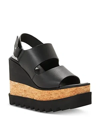Stella Mccartney Women's Sneakelyse Wedge Platform Sandals In Black