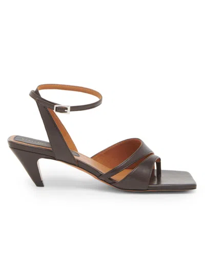 Stella Mccartney Women's Spur 50mm Kitten Heel Sandals In Brown
