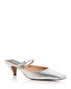 Stella Mccartney Spur Metallic Pump In Silver