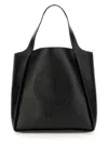 Stella Mccartney Women's Square Tote Bag With Logo In Black