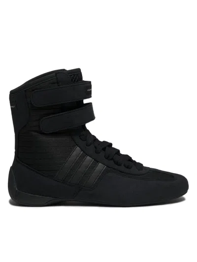 Stella Mccartney Rasant High-top Canvas Sneakers In Black