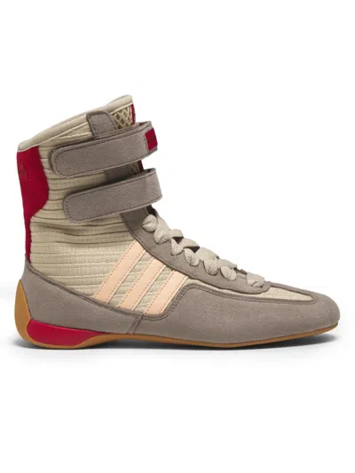 Stella Mccartney Rasant 2.0 Vegan And Mesh-trimmed Canvas High-top Sneakers In Neutral