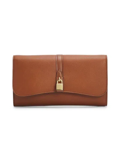 Stella Mccartney Women's Stella Ryder Grainy Faux Leather Wallet In Brown