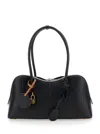 Stella Mccartney Women Black Synthetic Leather Ryder Shoulder Bag In Black