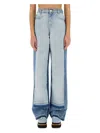Stella Mccartney Light Blue Layered Jeans In Denim