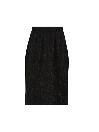 Stella Mccartney Women's Stretch Lace Skirt In Black