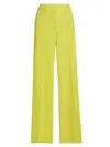 Stella Mccartney Women's Stretch-wool Flare Pants In Acid Yellow