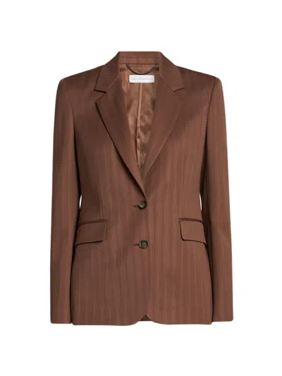 STELLA MCCARTNEY WOMEN'S STRIPE WOOL BLAZER