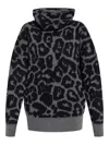 Stella Mccartney Wool Leopard Print Jumper In Black