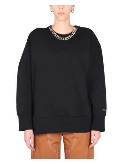STELLA MCCARTNEY WOMEN'S SWEATSHIRT WITH CHAIN DETAIL