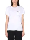 Stella Mccartney Pure White Cotton Stella Logo T-shirt In White