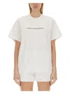 Stella Mccartney Stella Mc Cartney White Crew Neck T Shirt With Logo In White
