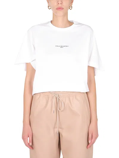 Stella Mccartney Women T-shirt With Logo In White