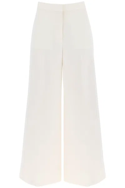 Stella Mccartney Stella Mc Cartney Tailored Wool Trousers In White,neutro