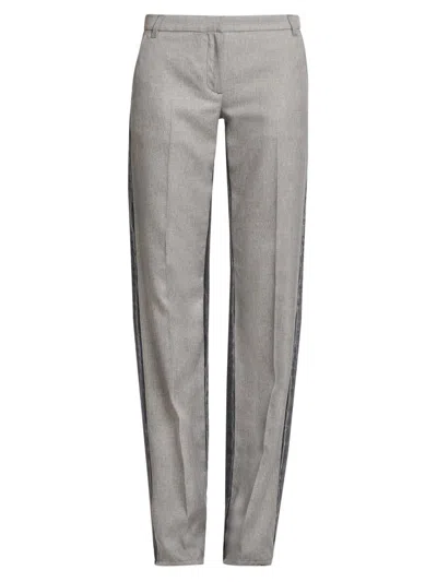 Stella Mccartney Women's Tailoring Mixed Jeans In Gray