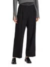 Stella Mccartney Festive Cummerbund Wool Wide-leg Pants In Black