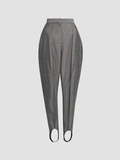 Stella Mccartney Women's Twill Stirrup Pants In Gray