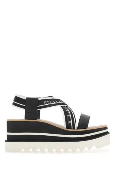 STELLA MCCARTNEY STELLA MCCARTNEY WOMEN TWO-TONE FABRIC SNEAK ELYSE SANDALS