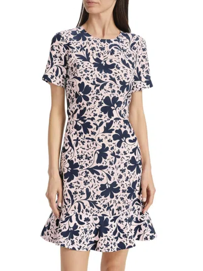 Stella Mccartney Women's Wallflower Silk Minidress In Pink Multi