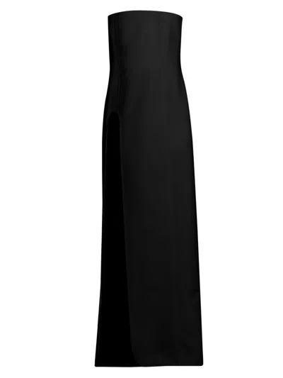 Stella Mccartney Women's Wool U-slit Strapless Gown In Black