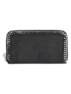 Stella Mccartney Falabella Continental Wallet In Black