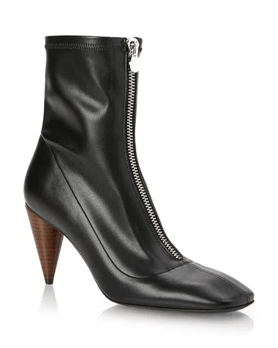 Stella Mccartney Zipper Ankle Boots In Black
