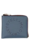 Stella Mccartney Zipped Wallet In Blue