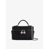 Stella Mccartney Womens Black Falabella Shaggy Woven Vanity Case