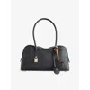 Stella Mccartney Womens Ryder Embossed Vegan-leather Shoulder Bag Black