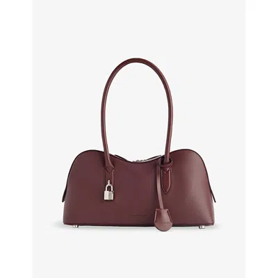 STELLA MCCARTNEY WOMENS BORDEAUX ST RYDER WOVEN SHOULDER BAG