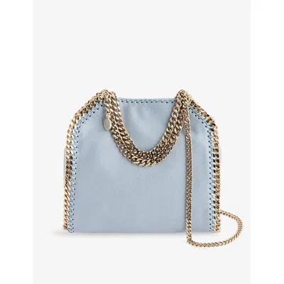 Stella Mccartney Womens Falabella Mini Woven Tote Bag Duck Blue