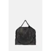 Stella Mccartney Aged Alter Suede 3-chain Cross-body Bag In Black