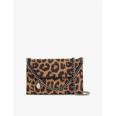 Stella Mccartney Womens Falabella Faux-leather Wallet-on-chain Burnt Almond