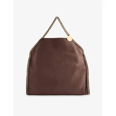 Stella Mccartney Womens Falabella Small Faux-leather Tote Bag Mahogany