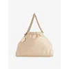 Stella Mccartney Womens Gold Falabella Mini Drawstring Vegan-leather Cross-body Bag In Neutral