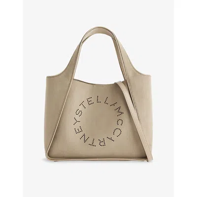 Stella Mccartney Womens Hobo Faux-suede Cross-body Bag Khaki
