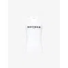 Stella Mccartney Mother Fucker Tank Top In Pure White