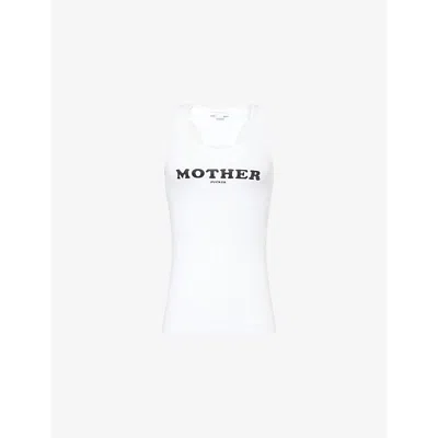 Stella Mccartney White Text-print Tank Top
