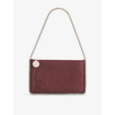 Stella Mccartney Womens Falabella Woven Shoulder Bag Raisin