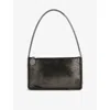 Stella Mccartney Falabella Metallic Faux-leather Shoulder Bag In Ruthenium