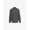 Stella Mccartney All-over Woven Sweater In Gray