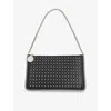 Stella Mccartney Womens Black Pochette Eyelets Faux-leather Shoulder Bag In Multi