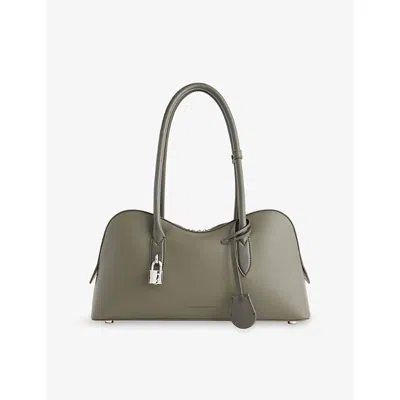 Stella Mccartney Womens Dark Olive Ryder Medium Vegan-leather Shoulder Bag In Green