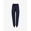 Stella Mccartney Elasticated Waistband Pinstripe Sweatpants In Ink/white