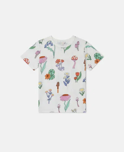 Stella Mccartney Woodland Print Crewneck T-shirt In White